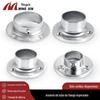 Mingxin Assento de Flange Espessado em Liga para Guarda-Roupa Assento Redondo de Flange Assento de Posicionamento Suporte de Roupas Assento para Vara de Pendurar Roupas Ferragens para Móveis