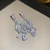 Pendientes de botón de perla geométrica con estrella de circón de aguja plateada, estilo minimalista, temperamento de nicho, pendientes versátiles, lujo ligero, sensación de alta gama