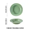Conjunto de Louça Cerâmica Série Meia Lua Minimalista para Uso Doméstico, Combinação de Tigelas, Pratos e Colheres em Cor Sólida, Tigelas de Arroz, Travessas e Tigelas para Macarrão