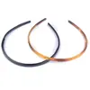 Tiara de Plástico ABS Estilo Coreano para Mulheres, Tiara em Formato de U, Cor Café, Acessório de Cabelo Plano, Franja, Acessório de Cabelo Ecológico, Venda Direta do Fabricante