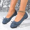 Zapatos de ante de punta redonda transfronterizos con lazo de boca poco profunda para mujer 2025 primavera color sólido tacón plano zapatos de pala comercio exterior talla grande