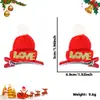 Nuevo Sombrero de Navidad para Mascotas Clip de Gorro de Navidad de Reno Gato y Perro Lindos Decoraciones para Fiesta de Navidad