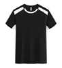 Camiseta de Algodón Amoniaco Seda Transpirable Absorbente de Sudor de Secado Rápido 200g Moderna Cuello Redondo Camisa Cultural Estampada con Logo Ropa de Trabajo de Verano para Hombre