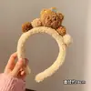 Faixa de Cabelo de Pelúcia Outono e Inverno Lavar o Rosto Aplicar Máscara Faixa de Cabelo com Pressão Especial Mecha de Cabelo Pato Amarelo Desenho Animado Acessório de Cabeça Toca de Cabelo