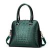 Comercio Exterior Transfronterizo 2026 Nueva Moda Patrón de Cocodrilo Charol Bolso de Mano Bolso de Hombro Bolso Cruzado para Mujer Bolso Tipo Concha Fabricante Venta al Por Mayor