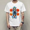 Camiseta Exportação 2025 Sun Wukong Imortal Tartaruga Série de Anime Coleção Estampada Gola Redonda Manga Curta