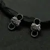 Gancho para Chaveiro, Pingente Tecido à Mão, Chaveiro com Argola de Mola, Fecho para Pingente, Clipe de Mola, Pequenas Peças de Acessório