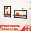 Estante de Exhibición de Pared de Madera Maciza para Almacenamiento en Sala de Estar, Soporte para Arreglos Florales de Plantas Hidropónicas, Estante de Pared de Fondo, Estante de Almacenamiento para Jarrones