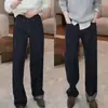 Jeans rectos casuales de moda otoñal para hombre, de nicho, versátiles, elegantes, vintage, desgastados