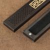 Caja de Incienso de Sándalo Negro con Incrustaciones de Cobre Quemador de Incienso Calado Quemador de Incienso Tallado Ceremonia del Té Zen Hogar Quemador de Incienso de Sándalo