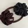 Scrunchie de Lã Retro com Bolinhas, Preguiçoso e Macio, Estilo Coreano, Elástico Versátil para Rabo de Cavalo e Coque