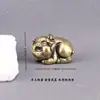 Estatueta de Porco de Casamento em Latão, Doze Ornamentos Zodiacais de Cobre, Animal de Estimação de Chá para Mesa de Chá, Ornamento Sólido Pequeno de Porco Zodiacal de Cobre Puro, Atacado de Produtos de Cobre