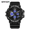 SANDA/SANDA Reloj Juvenil Multifuncional para Hombre Impermeable Luminoso Deportes al Aire Libre Joker Reloj Electrónico