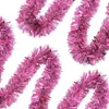 Suministros para Bodas Navideñas, Guirnaldas de Espumillón de Año Nuevo, Decoraciones para Salón de Clases y Escaleras, Decoraciones para Fiestas de Cumpleaños, Tiras de Colores, Espumillón Navideño