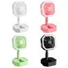 Ventilador de mesa ventilador de mesa dobrável LED ventilador portátil luz noturna macaron ventilador pequeno presente atacado