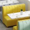 Sencillo Moderno Café Comedor Pared Booth Sofá Hamburguesa Snack Famoso en Internet Postre Tienda de Té con Leche Juego de Mesa y Sillas