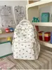 Nova mochila de alta qualidade, simples e fofa, em tons de azul e rosa, mochila de nicho de grande capacidade para meninas do ensino fundamental, médio e universitário
