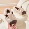 Pantuflas de algodón para niños con diseño de capibara, pantuflas cálidas de felpa gruesa para el hogar para otoño e invierno, disponibles para dropshipping