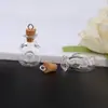Frasco de Vidro Transparente com Borda de Renda, Garrafa de Deriva, Garrafa dos Desejos, Colar DIY, Chaveiro, Acessórios de Joias, Materiais