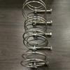 Fornecer abraçadeira de aço inoxidável anel de garganta de fio duplo anel de comunicação anel de garganta americano anel de tubo de máquina de fuligem spot atacado