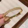 Pulseira de janela de flor de diamante retrô de luxo leve estilo francês com diamantes completos, estilo antigo, design de nicho de alta qualidade, joias de mão de luxo requintadas
