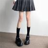 Estilo Japonês Leite Branco Calças de Base de Veludo Preto Meias de Seda Outono e Inverno Feminino Engrossado Quente Macio Menina Primavera e Verão Fino