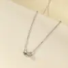 Collar Doble Corazón de Plata de Ley 925 para Mujer, Estilo Ins, Versátil, Sencillo, Cadena para el Cuello Incrustada con Diamantes, Diseño de Nicho, Cadena para Clavícula de Gama Alta