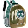 Bolsa para Gato Cápsula Espacial Transparente Lateral Techo Solar Transpirable Portátil Mochila para Mascotas Portátil al Aire Libre Mochila Transparente Bolsa para Mascotas