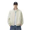Chaqueta 2026 Primavera/Otoño Ropa Exterior para Hombre Joven de Moda Corte Holgado Cuello Alto Retro Americano Casual Versátil Ropa de Trabajo