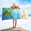 Toalla de Playa con Estampado Digital Más Vendida de Amazon Toalla de Playa Absorbente para la Costa de Microfibra Estampada Transfronteriza Venta al por Mayor