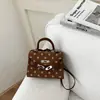 2026 Nuevo Bolso Kelly de Lunares para Mujer Moda Versátil Bolso de Hombro Cruzado Ligero Pequeño Bolso de Mano para Viaje