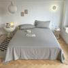 Sábana de Cama Color Sólido Estilo Ins Pieza Única Dormitorio Estudiante Simple Engrosada Agradable al Tacto Cama Doble Paquete Completo Shihua