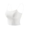 Colete de primavera e verão, tipoia fina, roupa externa simples para mulheres, sem anel de aço, com almofada no peito, top tubo de seda gelo, roupa íntima leve e luxuosa para combinar