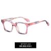 97727 Gafas de moda de comercio exterior europeo y americano con degradado de color, montura fina, montura TR90, antiluz azul