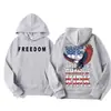 Moletom de Lã Transfronteiriço Descanse em Paz Charlie Kirk Moletom da Liberdade Roupas Masculinas Moletom Harajuku para