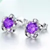 Aretes de botón Weiyuan plateados al por mayor estilo coreano temperamento de ciruelo aretes de botón de ciruelo chapados en platino aretes Zhang Ziyi oferta especial