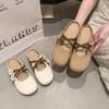 Chinelos Confortáveis Fechados no Bico Estilo Birkenstock para Mulheres, Novo Modelo de Primavera, Antiderrapantes com Solado Grosso Casual Slip-On Meio-Chinelos Preguiçosos