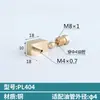 Boquilla de aceite deslizante, conector en ángulo recto, conector de crimpado, codo de crimpado interno, tubo de aluminio, conector de tubería de aceite de nylon