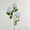 Flores Artificiais Azuis para Casamento Flores Falsas de Teto Decoração de Casamento Parede de Flores Arranjo de Flores de Chão para Casamento Materiais para Arranjo de Flores de Seda