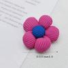 Hebilla DIY Tela Flor de Cinco Pétalos Accesorios Accesorios para el Cabello Zapatos Flor Accesorios Semi-terminados Hechos a Mano Tela de Burbujas Accesorios de Cinco Pétalos