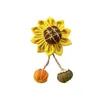 Estilo Pastoral Girassol Broche de Girassol Acessórios de Joia diy Tecido Broche Fofo Acessórios para Bolsa Cortina