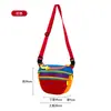 Nova Bolsa de Peito Esportiva Bordada Estilosa, Bolsa de Cintura Transversal de Ombro Único Resistente a Arranhões da Moda, Bolsa de Caminhada Color-Blocking Combinando para Casais