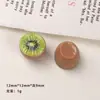 Accesorios de Resina para Manualidades de Dibujos Animados Mini Pomelo Kiwi Melón Cantalupo Pasador Hebilla de Zapato Llavero Colgante Accesorios