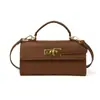 Bolsa Baguete Simples Casual Portátil Estilo Coreano para Mulheres Outono 2025 Nova Bolsa de Ombro Único Transversal de Alta Qualidade Retrô