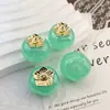 Agujero para colgar color gelatina fruta simulada 3D recubierto UV caqui cadena para teléfono DIY cadena para llavero accesorio de cadena para colgar
