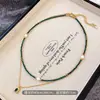 Nuevo Collar de Perlas de Agua Dulce y Malaquita Estilo Chino Cadena para Clavícula Étnica con Cuentas Collar Personalizado Retro Venta al por Mayor