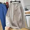 Saia midi de cintura alta para mulheres, com design único, beleza requintada e atração deslumbrante.