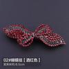 Hairpin Headwear Bow Clip Costas da Cabeça da Mãe Hairpin Elegante Médio Horizontal Clip Spring Clip Rhinestone Top Clip
