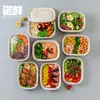 Comercio Electrónico Transfronterizo Caja de Almuerzo Desechable Ecológica Biodegradable Caja Espesa para Ensalada de Frutas Caja de Embalaje de Pulpa Comercial con Tapa