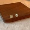 Brincos Criativos de Pedra Olho de Gato Mini para Mulheres, Simples Japonês e Coreano, Compactos, Brincos com Design de Nicho, Brincos da Moda para o Dia a Dia